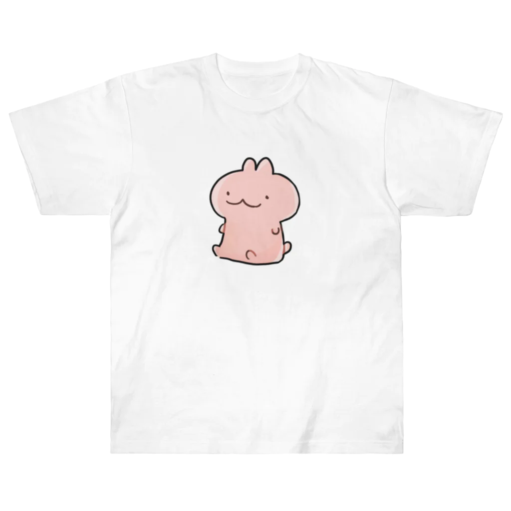 じゅうし🎋のうさぎねこ　ちょこんとおすわり Heavyweight T-Shirt