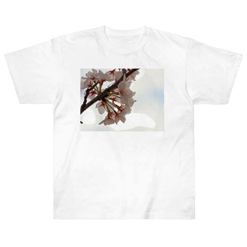 ムーンライトのイラスト風SAKURA Heavyweight T-Shirt