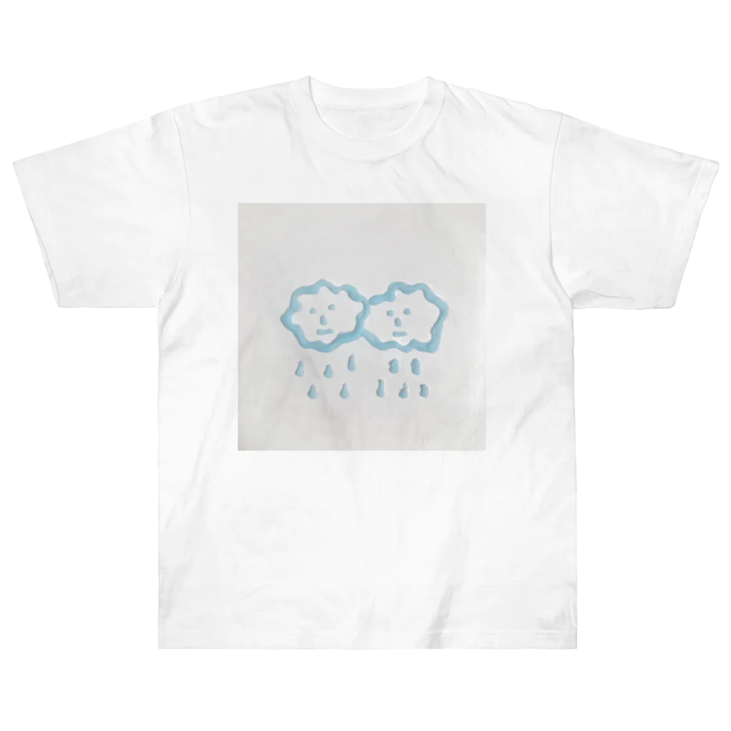 アダムとイブのりんごのFluffy Cloudy ヘビーウェイトTシャツ