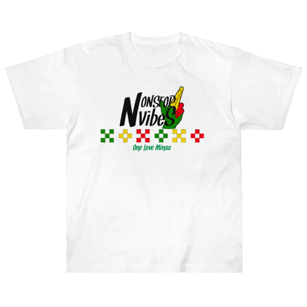 MOKKEYのNONSTOP VIBES（Bミンサー） Heavyweight T-Shirt