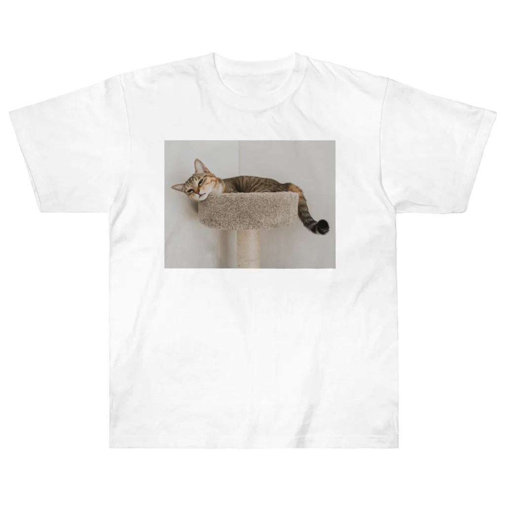 gaga_the_catのねむいガガ ヘビーウェイトTシャツ