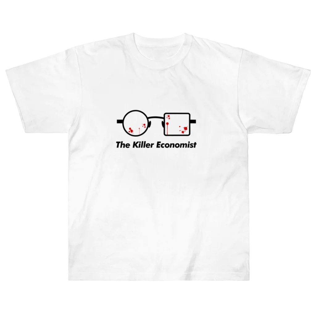 bayashinoriのThe killer economist 高齢者に集団自決を促す経済学者 ヘビーウェイトTシャツ