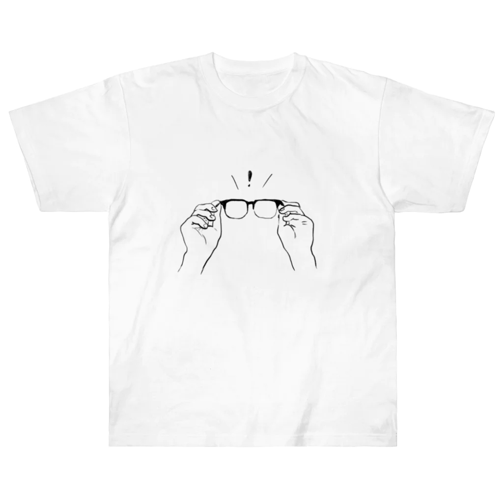 ｙｕｋｉのglasses left ヘビーウェイトTシャツ