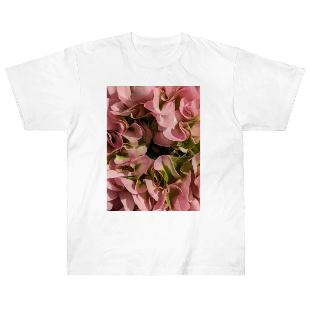 Ficusのひらひらラナンキュラス Heavyweight T-Shirt