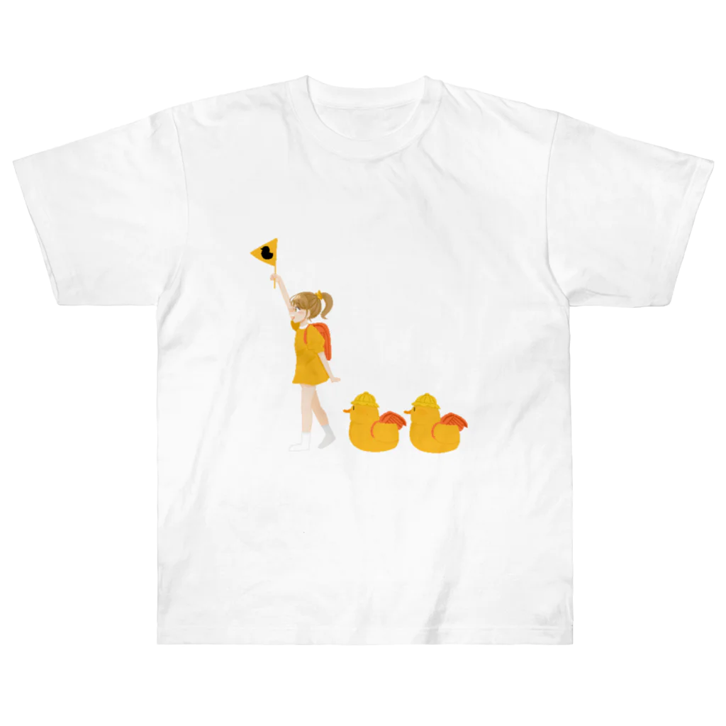 くるぶしのドット絵アヒル Heavyweight T-Shirt