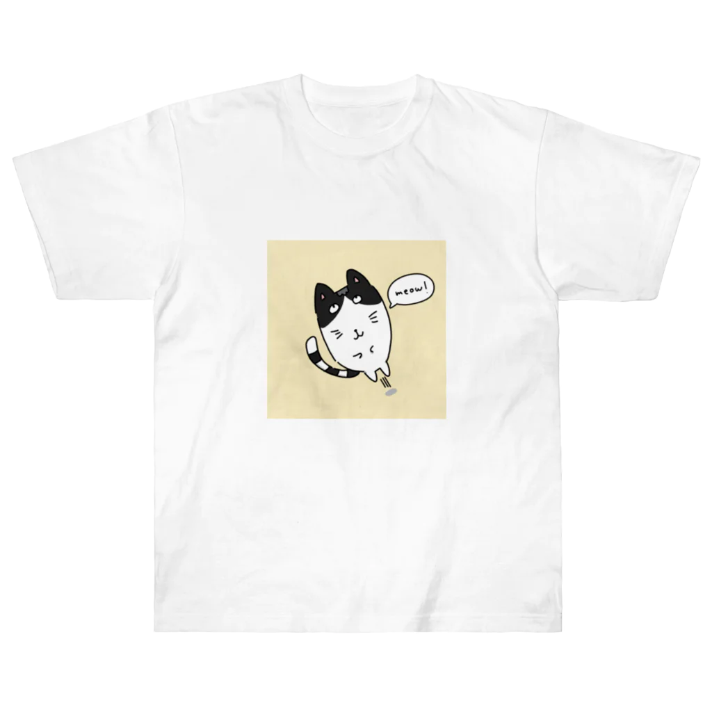 Jam_charactersのMeow! ヘビーウェイトTシャツ