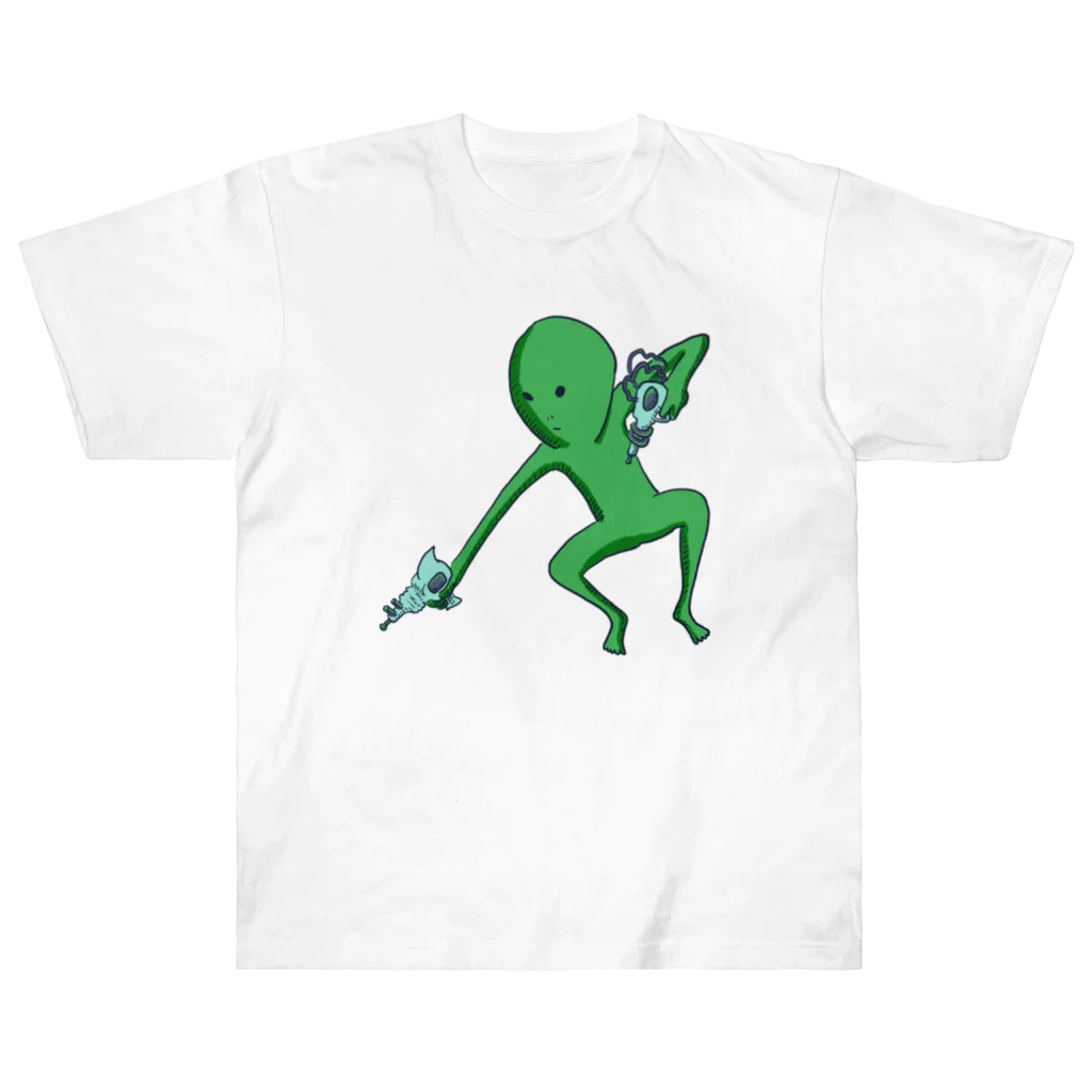 doteauの宇宙人くん：光線ピューピュー Heavyweight T-Shirt