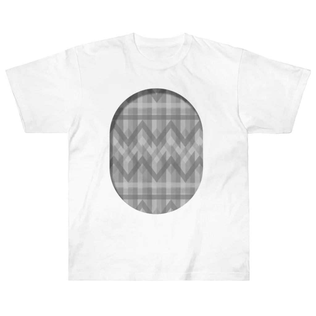 dizzyのzigzag_window_gray ヘビーウェイトTシャツ