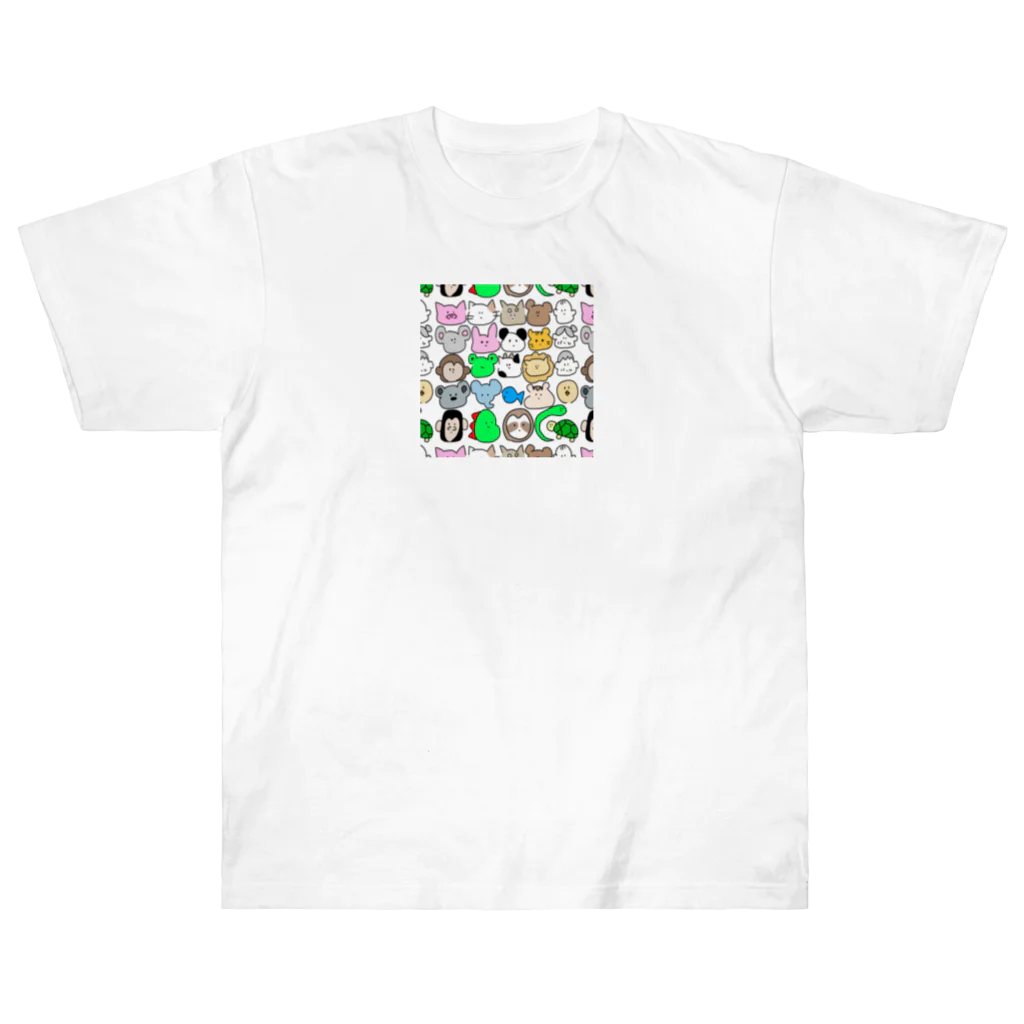 kobutadaのわしらあにまる ヘビーウェイトTシャツ