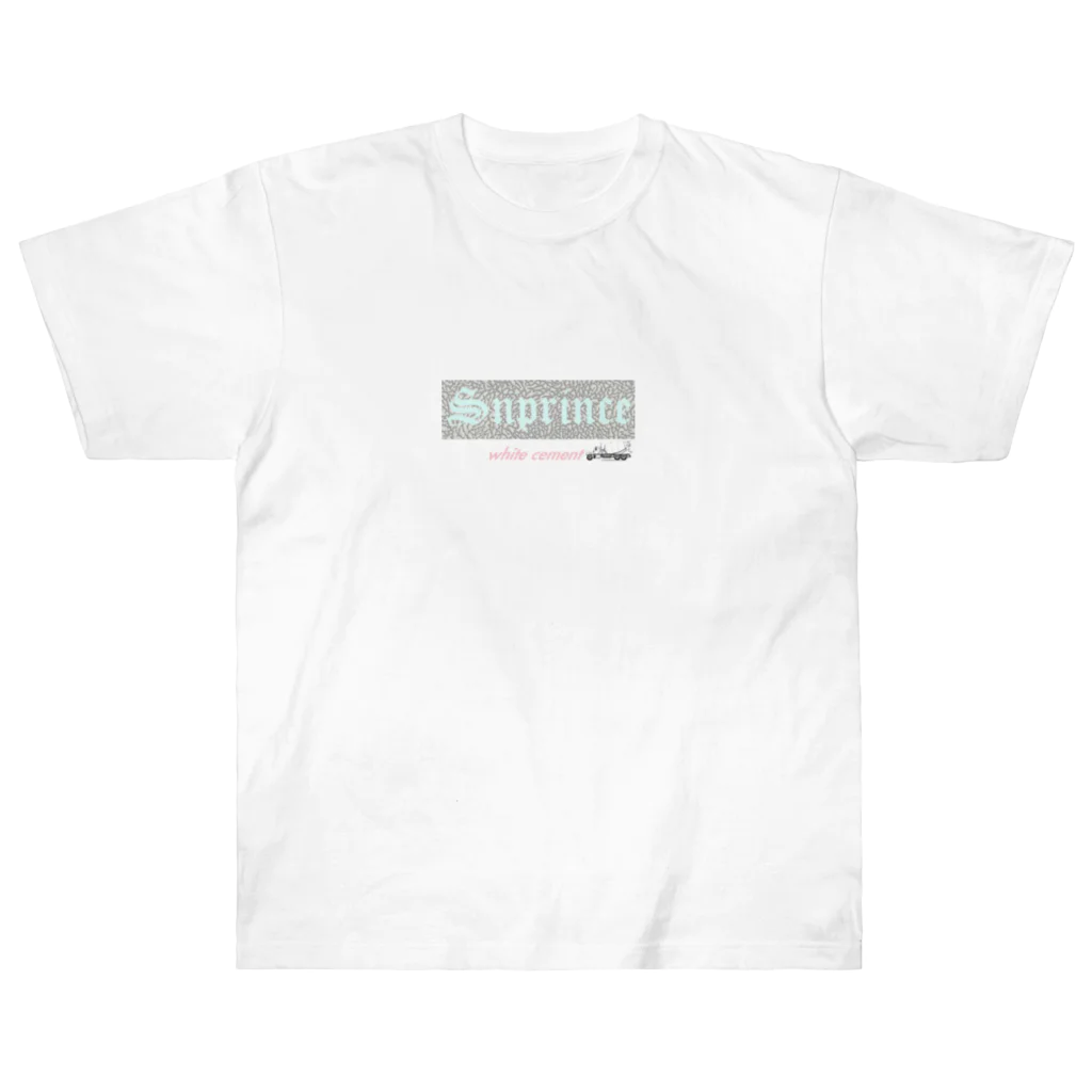 王子のアパレル Snprinceのwhite cement Snprince boxlogo ヘビーウェイトTシャツ