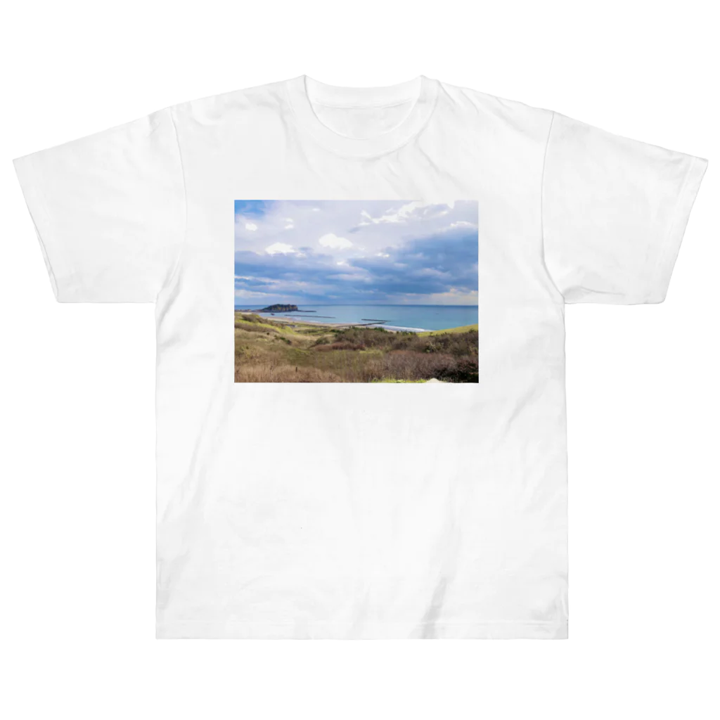 あべこのお店 の北海道の海 Heavyweight T-Shirt