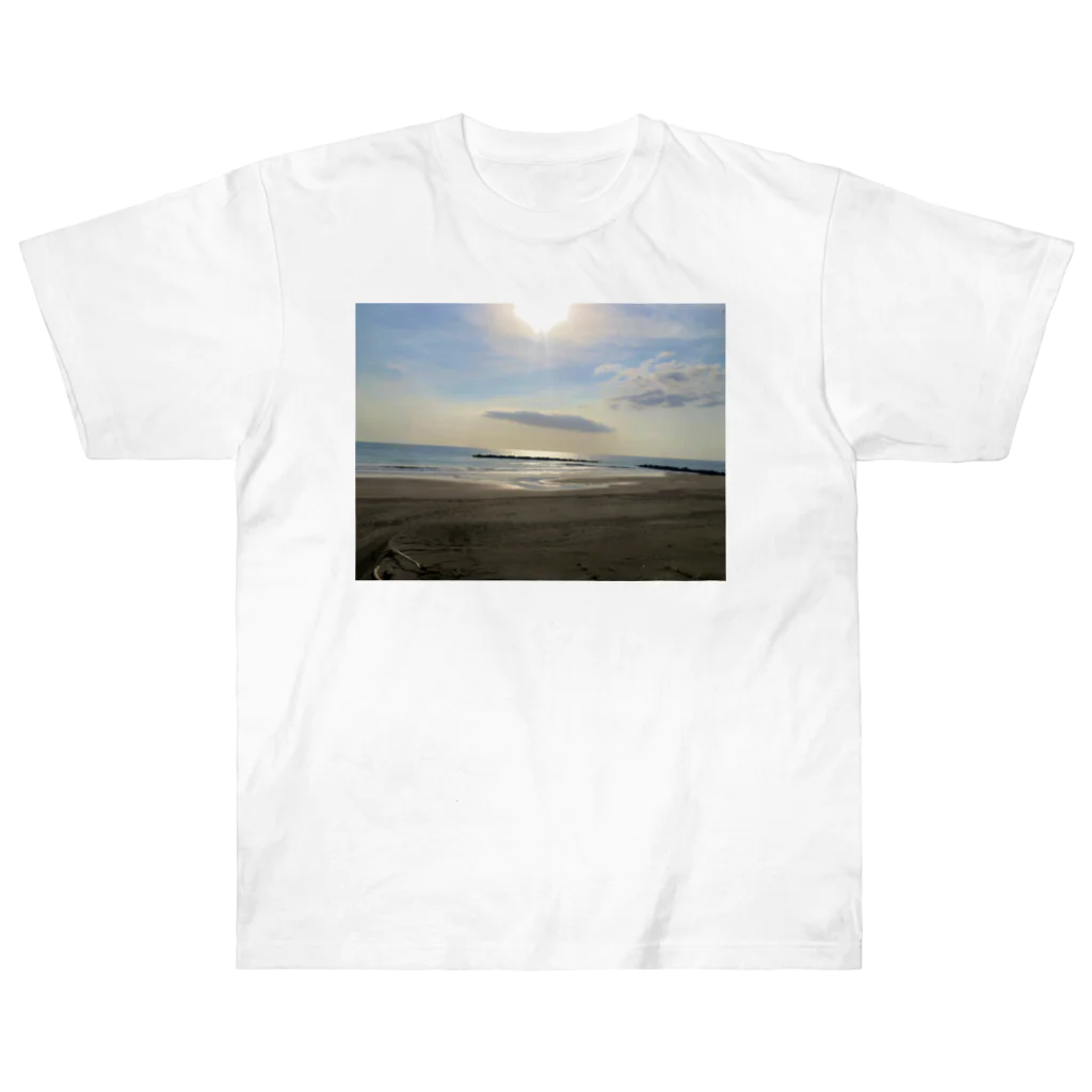 あべこのお店 の北海道の朝 Heavyweight T-Shirt