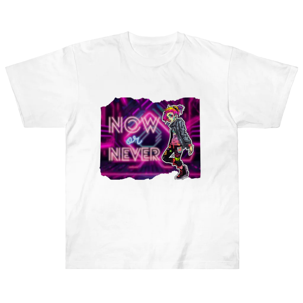 Vibrant Novaのsyber punk girl#2 ヘビーウェイトTシャツ