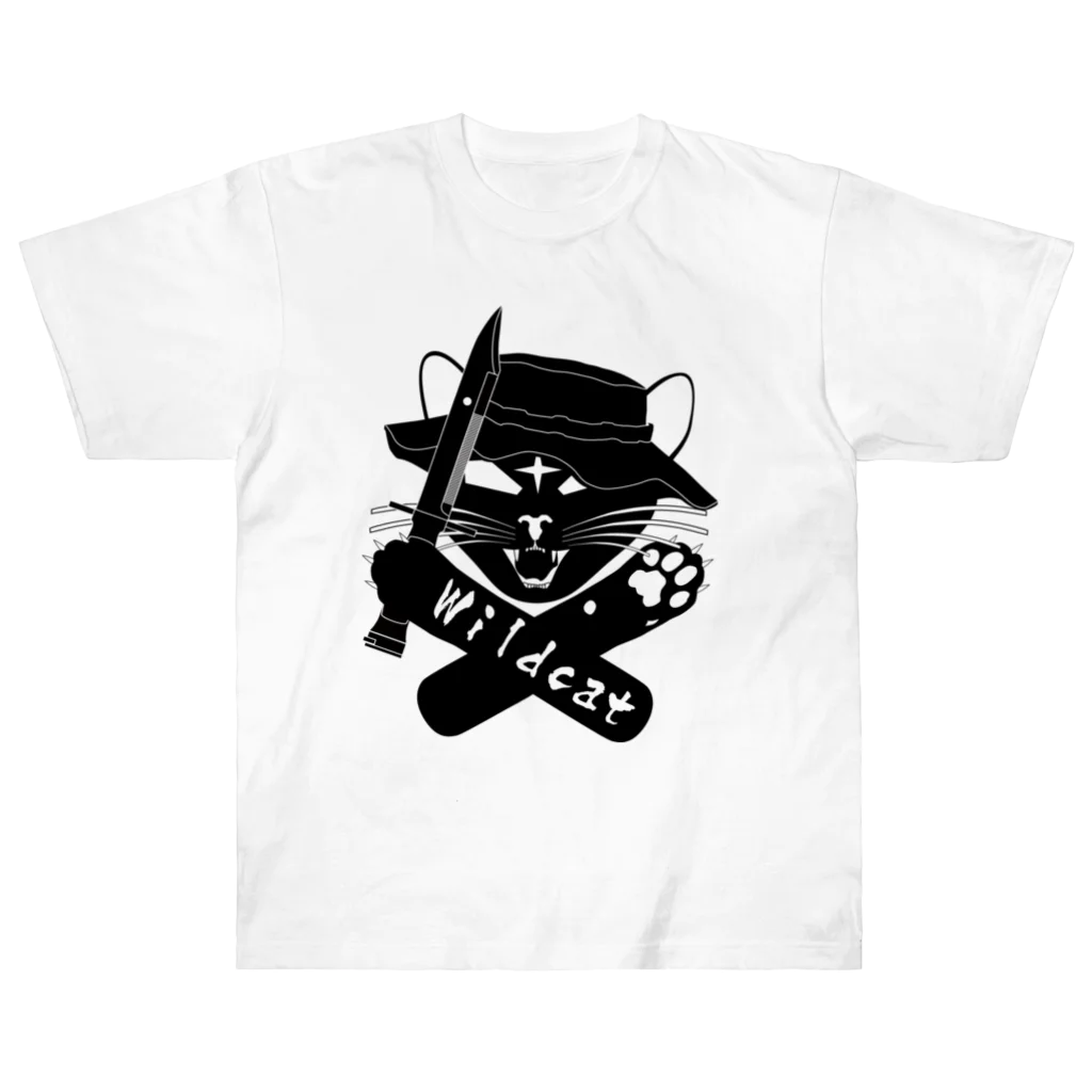 Y.T.S.D.F.Design　自衛隊関連デザインのwildcat Heavyweight T-Shirt