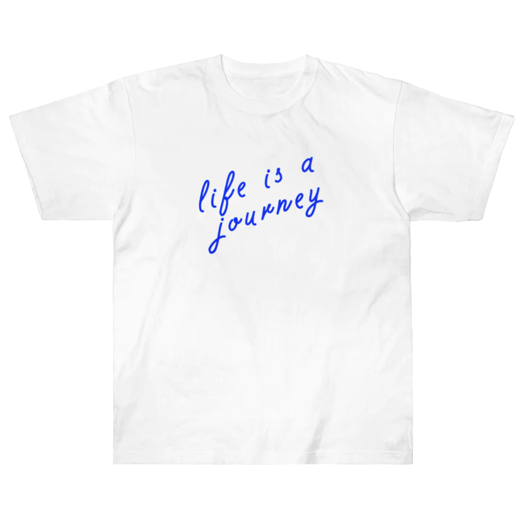 rihomiyakeのLife is a journey ヘビーウェイトTシャツ