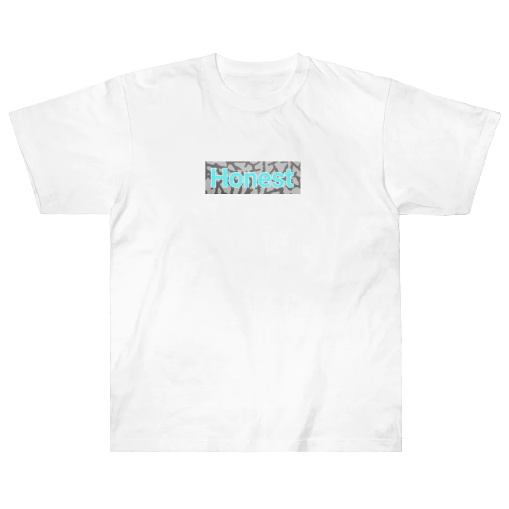 Honest のボックスロゴ(セメント) ヘビーウェイトTシャツ