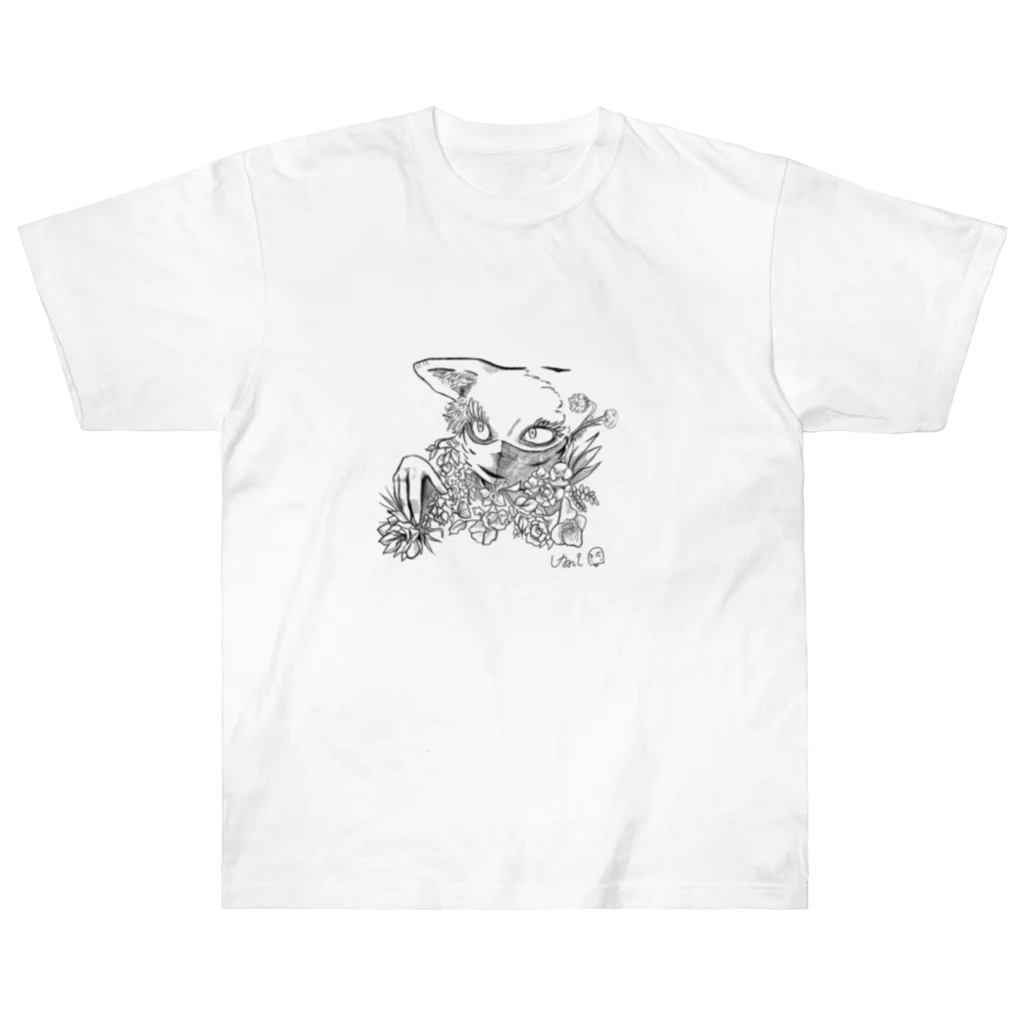 海の怪猫 Heavyweight T-Shirt
