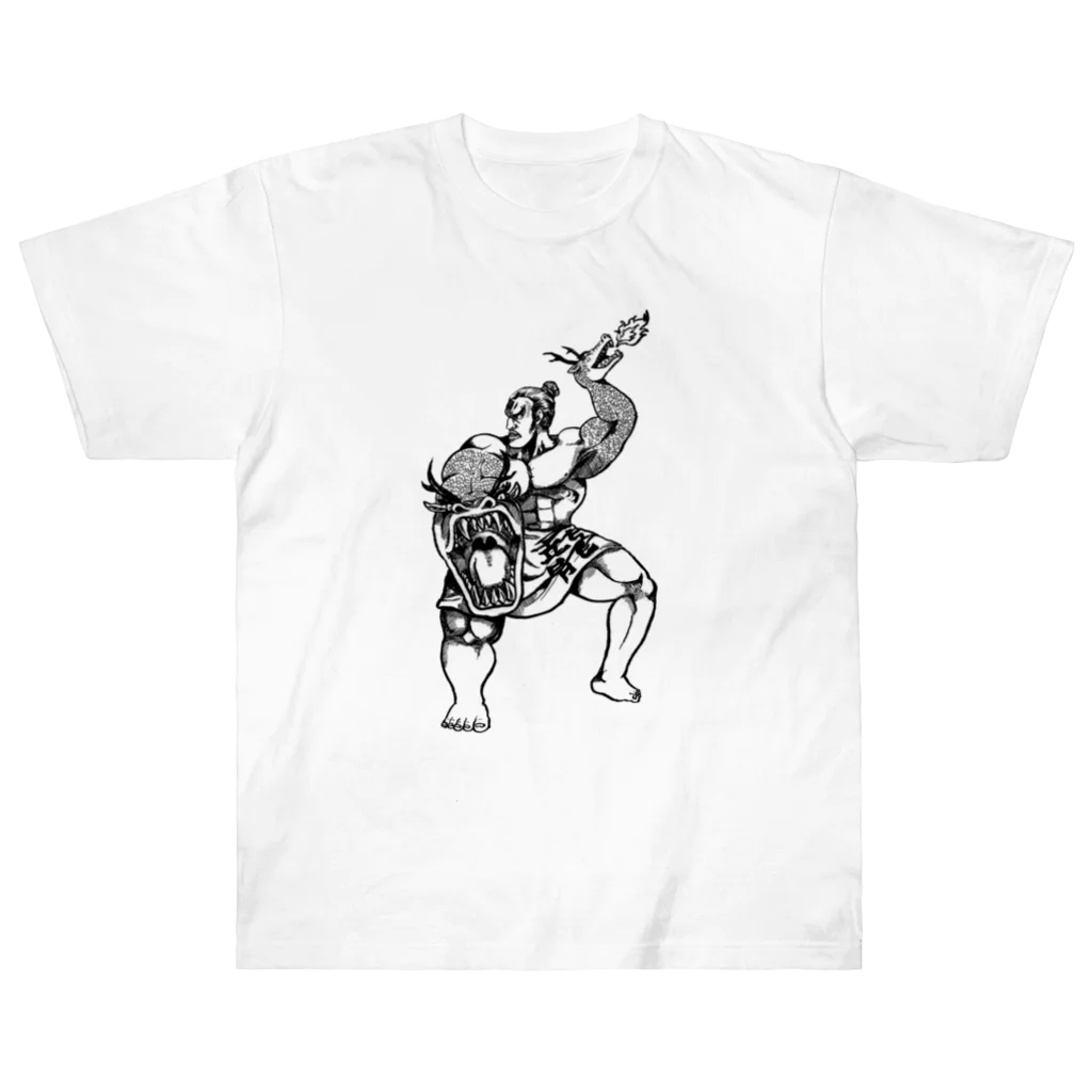 OtoMoyaの仁王龍 Heavyweight T-Shirt