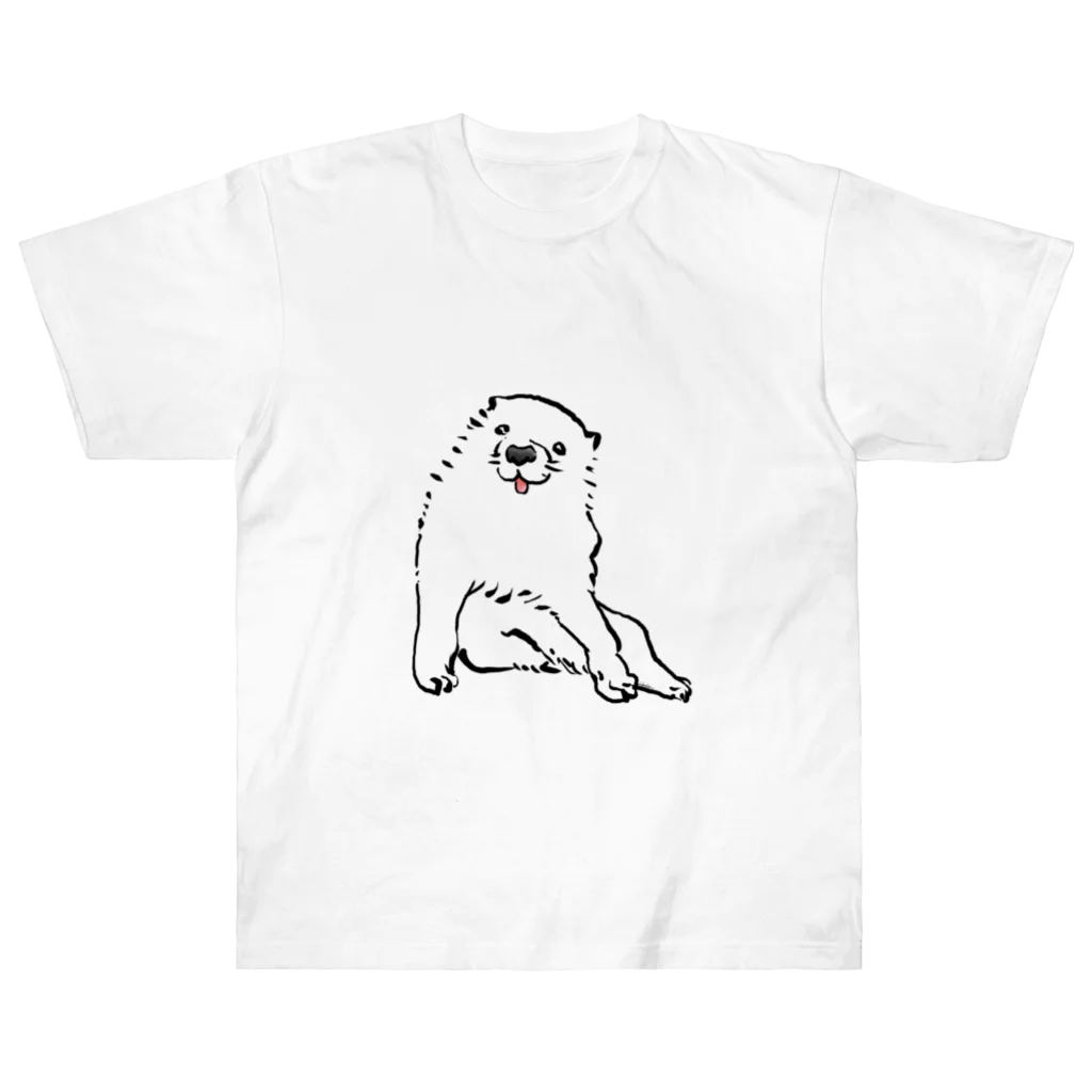 ふくふく商店の長沢芦雪の「あの犬」※後ろ姿アリ！ Heavyweight T-Shirt