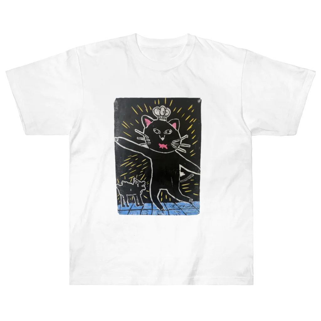 KPseiのsei03.h・ねこといぬ ヘビーウェイトTシャツ