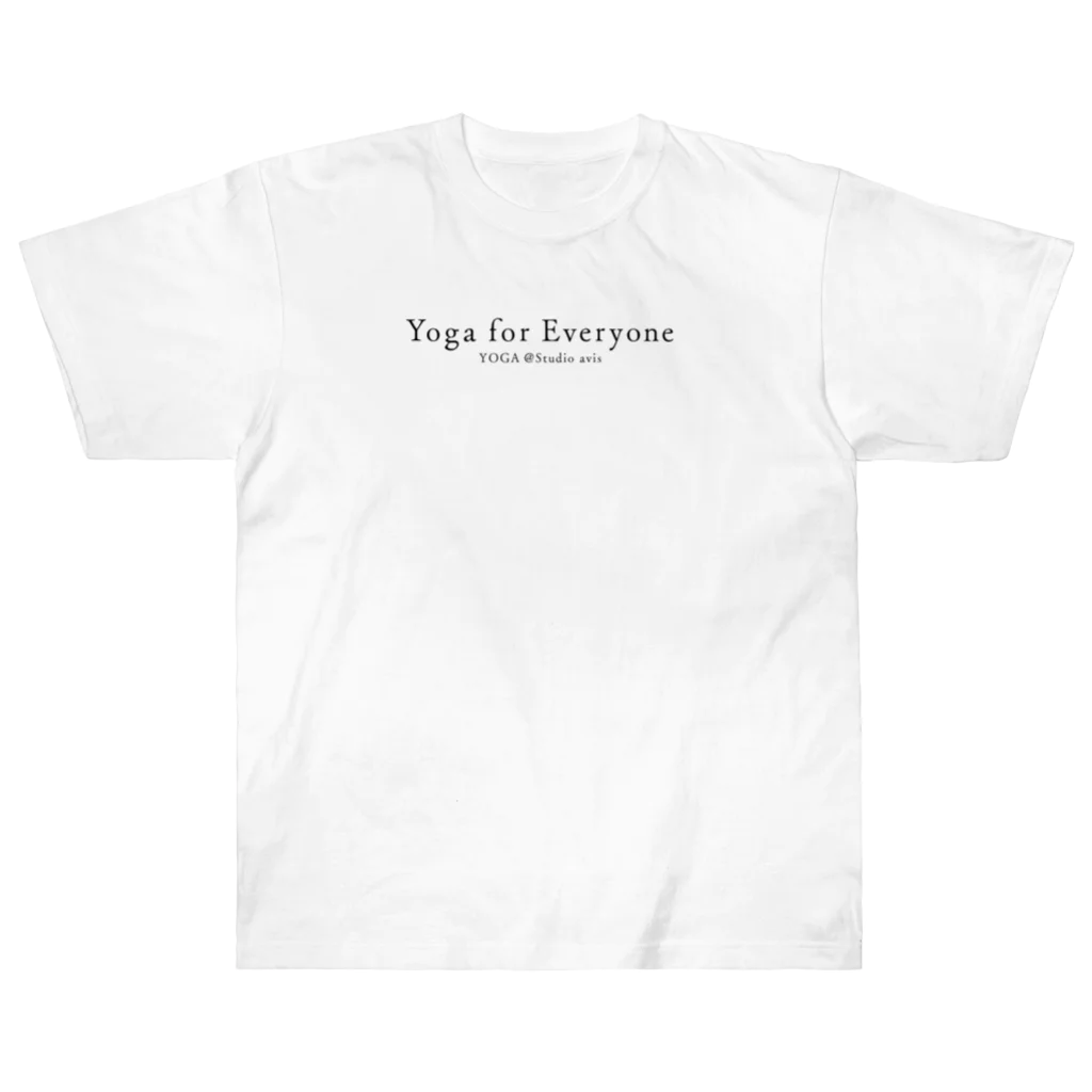 Studio avisのYoga for Everyone（ブラック） Heavyweight T-Shirt