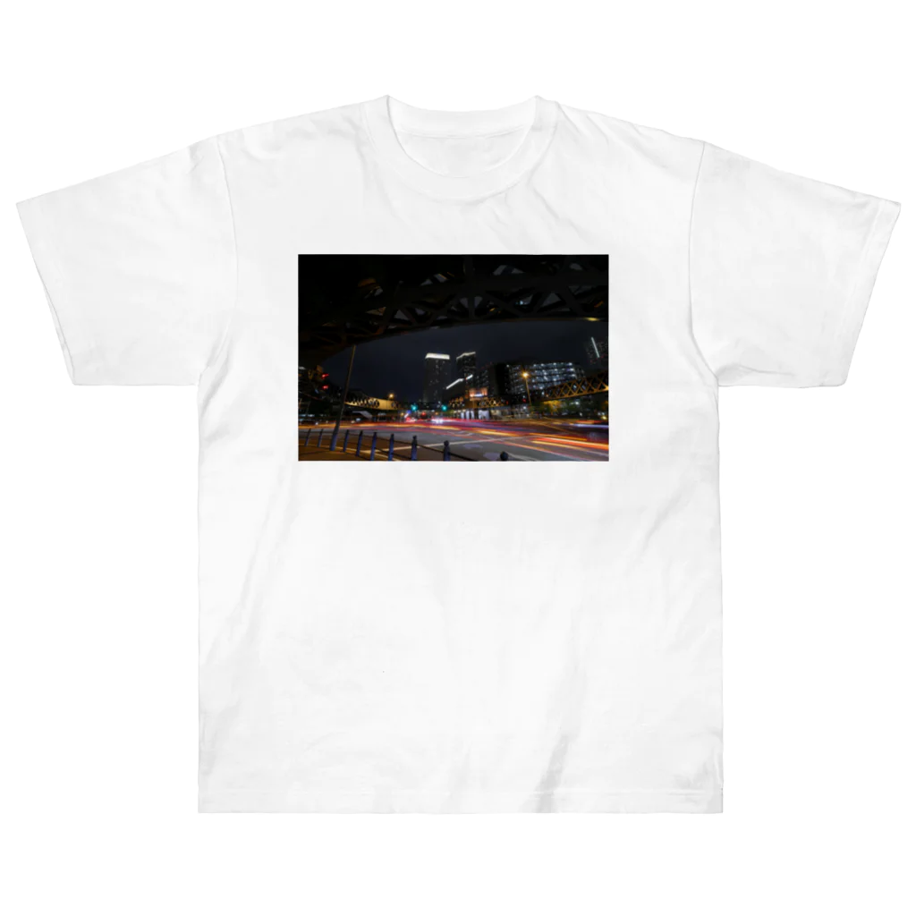 nokkccaの光跡 - Junction Light trail - Heavyweight T-Shirt