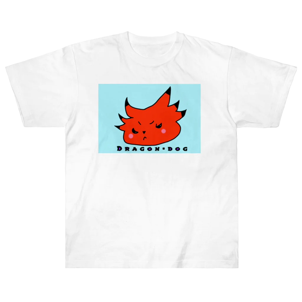 みつまめこshopのDragon×dog Heavyweight T-Shirt