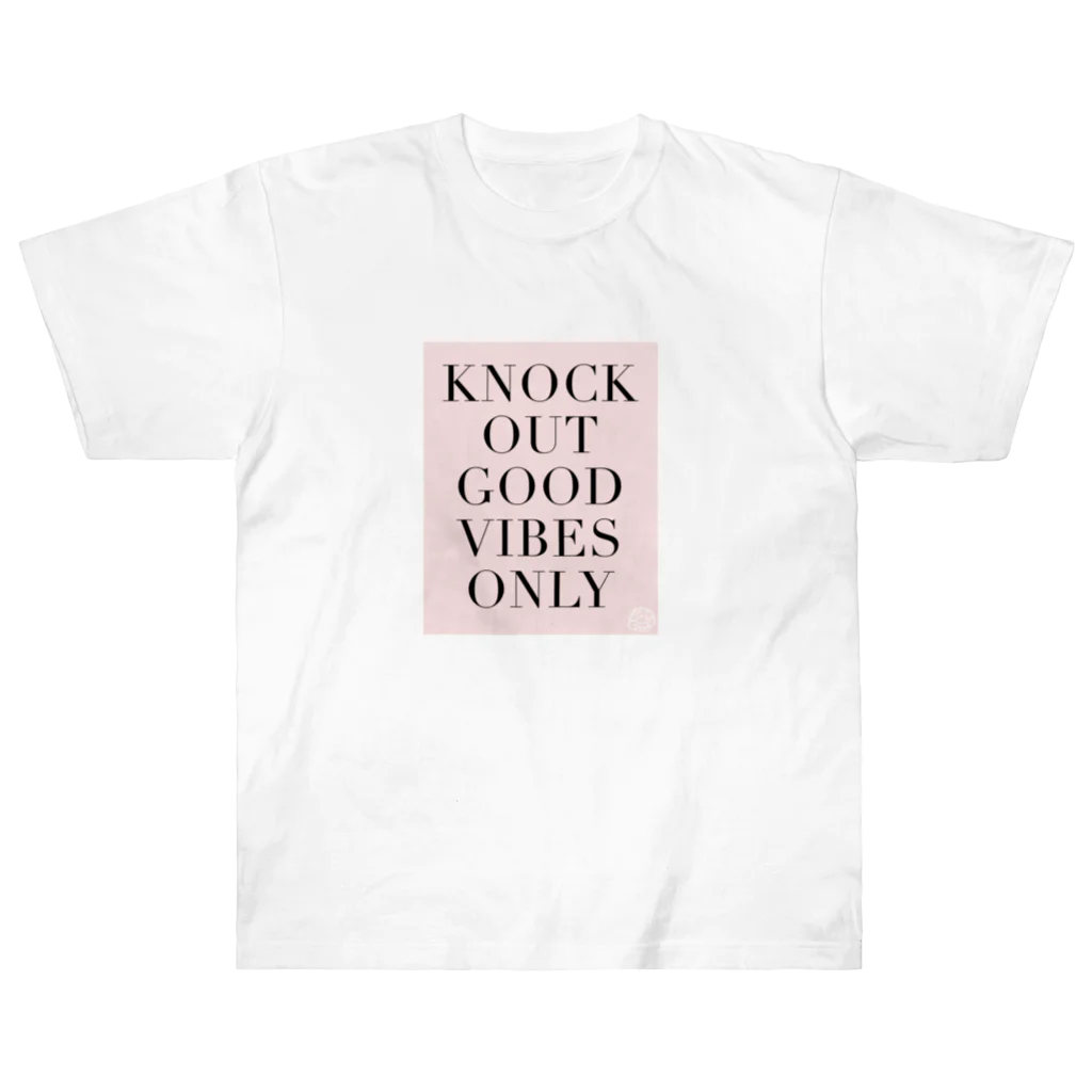 knockoutgoodのKOGD_GoodVibesOnly ヘビーウェイトTシャツ