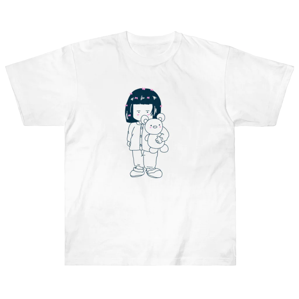 貞子やでのむーさん Heavyweight T-Shirt