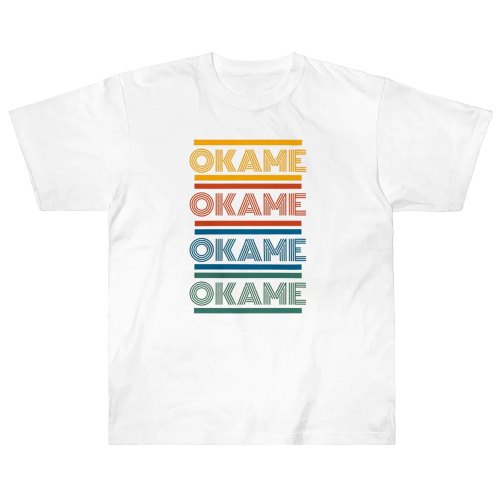 【1KP】Ruca*KappaのOKAME (文字ONLY) Heavyweight T-Shirt