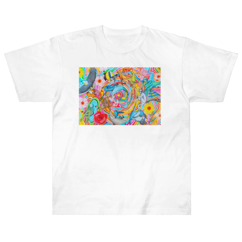 FLOWERTOWERのぐるぐる Heavyweight T-Shirt