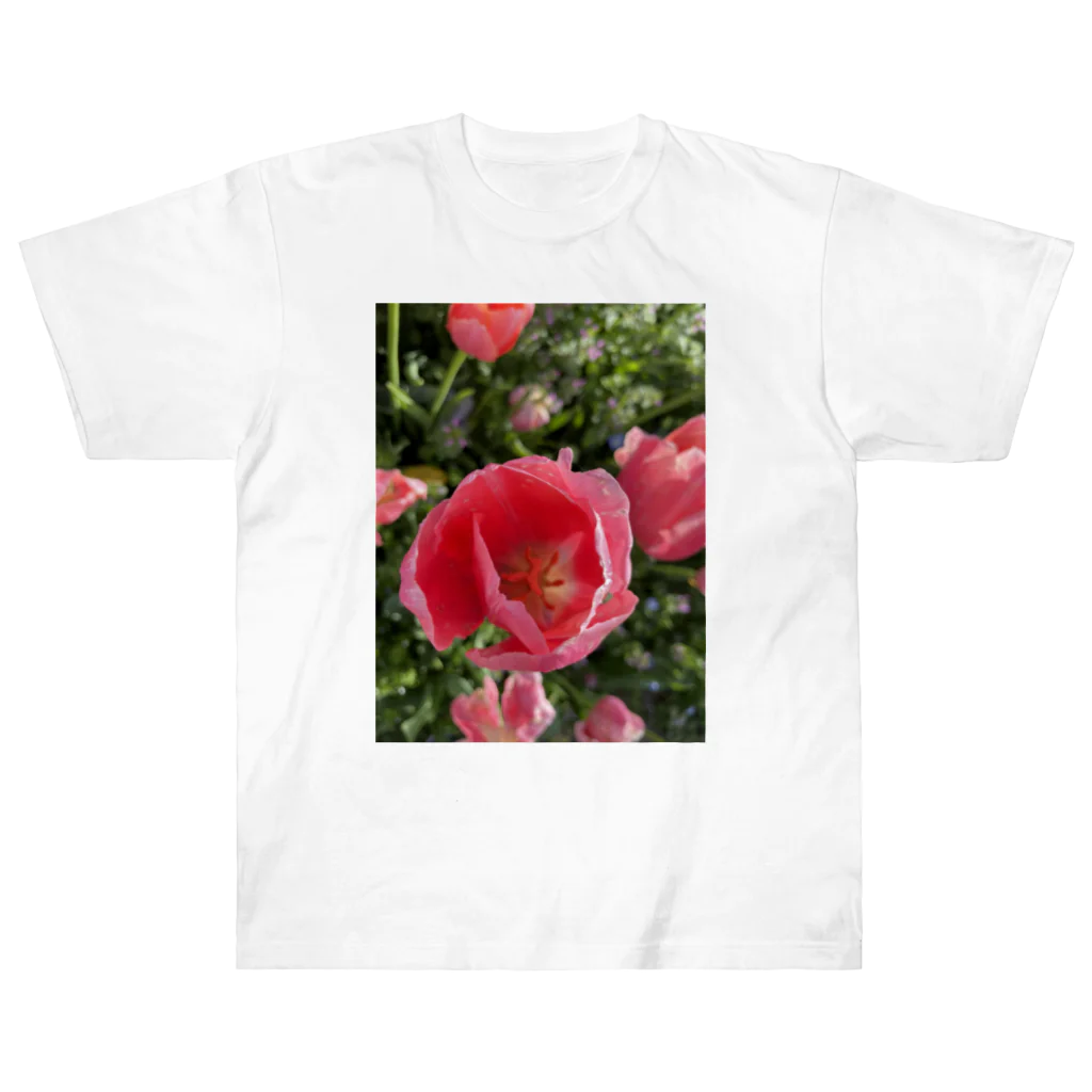 桜のチューリップ Heavyweight T-Shirt