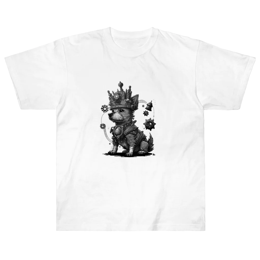 AliceDesignLab.のSteampunk Dog Heavyweight T-Shirt