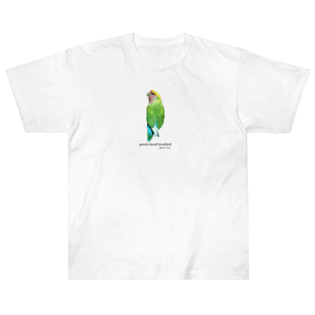 j8ie de vivre♪のコザクラインコ　タイガーチェリー ヘビーウェイトTシャツ