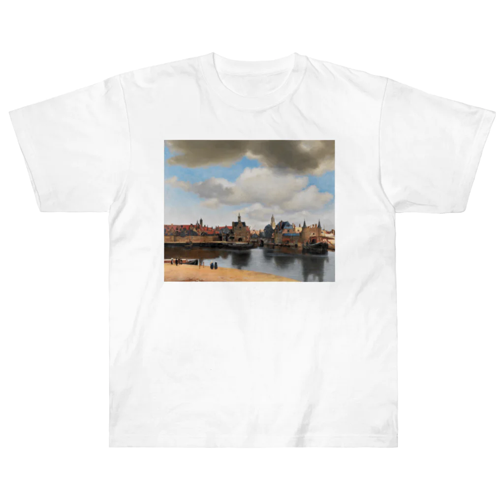世界美術商店のデルフト眺望 / View of Delft ヘビーウェイトTシャツ