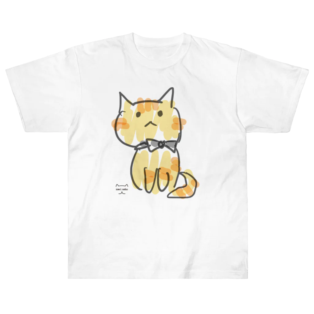 保護ねこカフェ もりねこのえびぞう ヘビーウェイトTシャツ