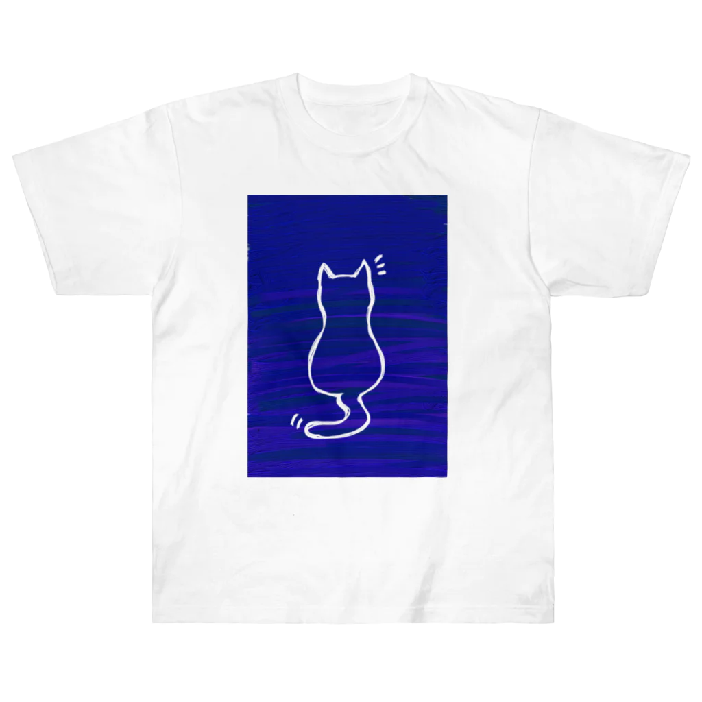 1080shopのねこ ヘビーウェイトTシャツ