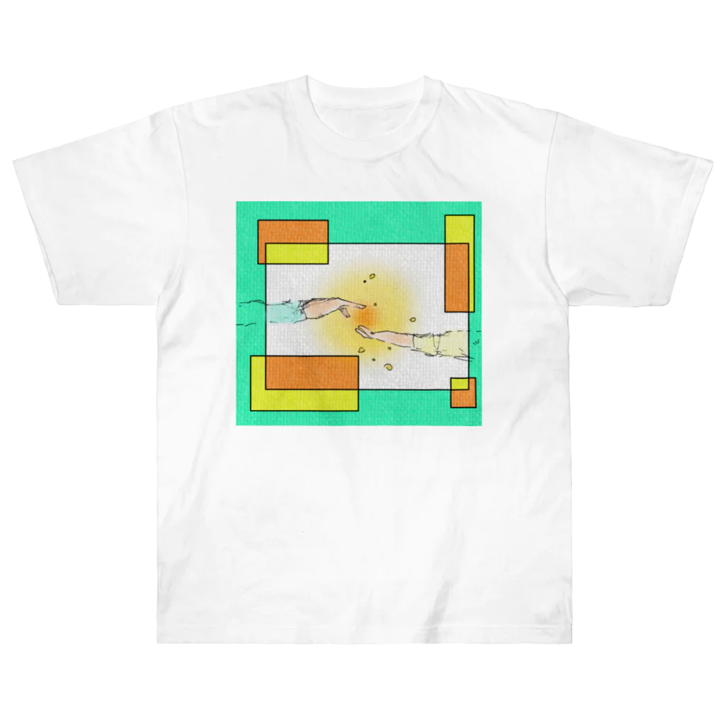 みつまめこshopのぬくもり Heavyweight T-Shirt