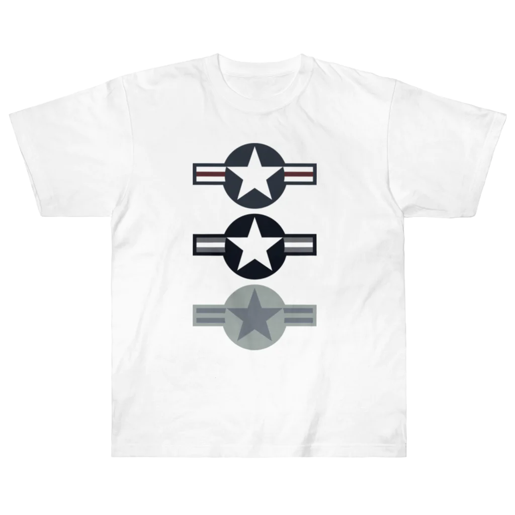 Y.T.S.D.F.Design　自衛隊関連デザインの米軍航空機識別マーク ヘビーウェイトTシャツ