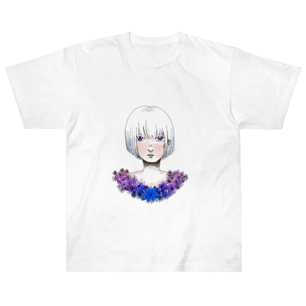 Nishi shopのFLOWER  ヘビーウェイトTシャツ