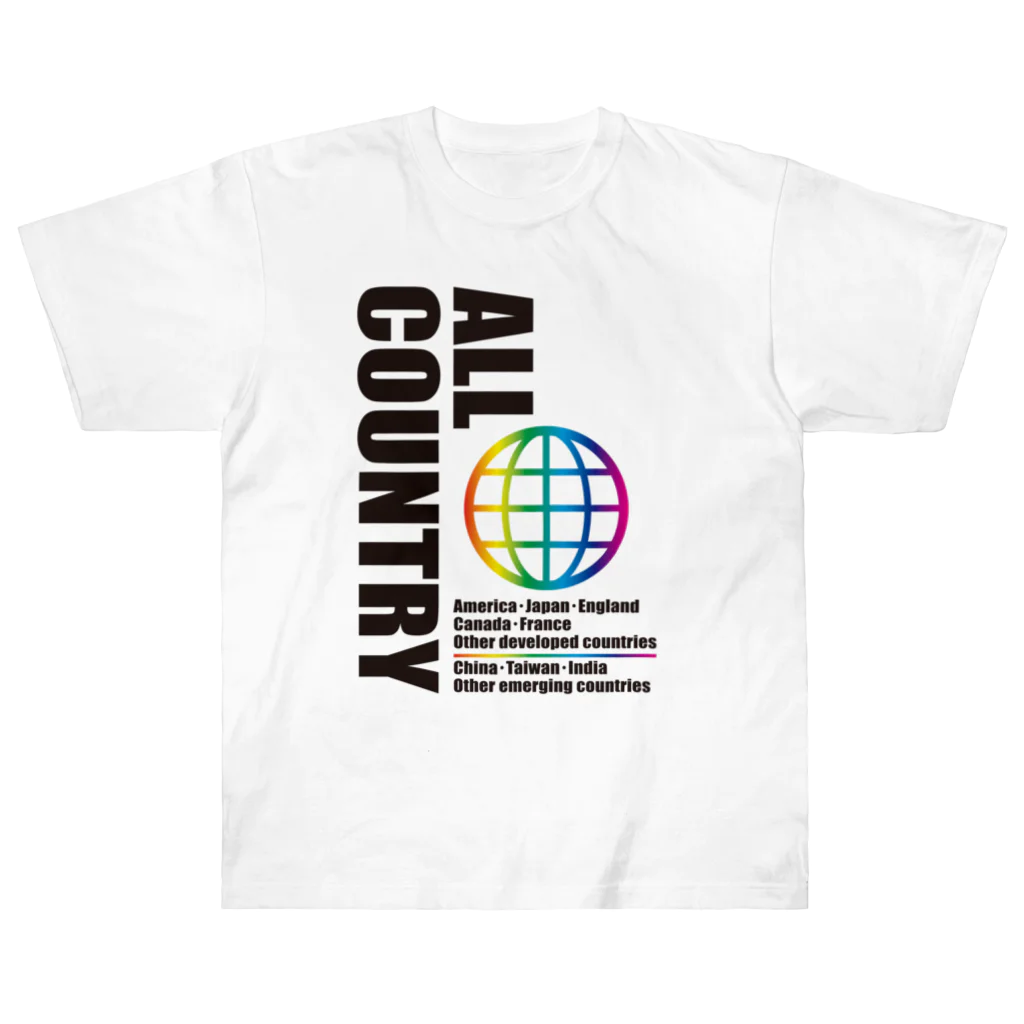 クラーケンデザインのオールカントリー Heavyweight T-Shirt