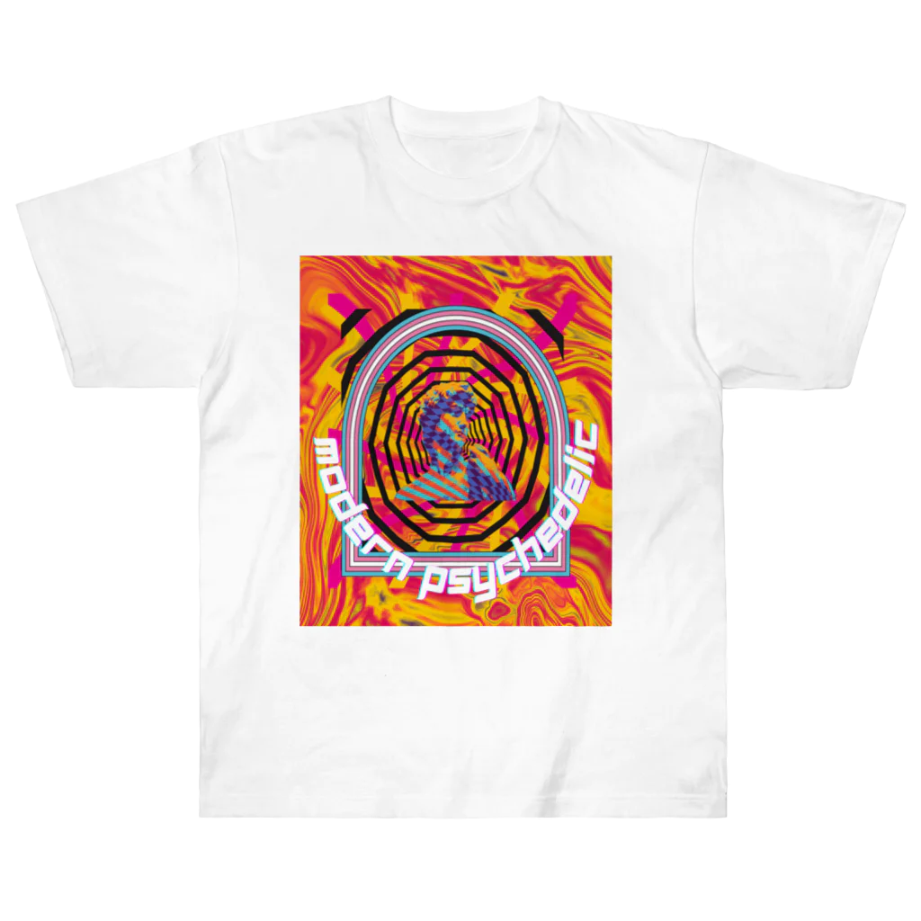 Modern PsychedelicのModern Psychedelicロゴ Heavyweight T-Shirt