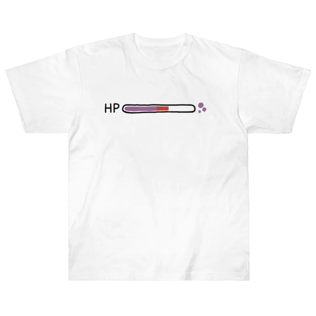 ぷにおもちSHOPのHPバー どく ヘビーウェイトTシャツ