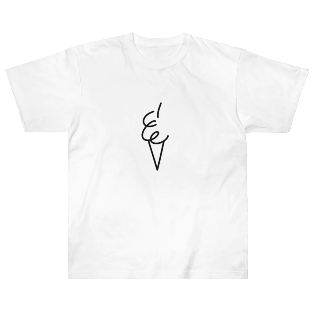 アイス部 オリジナルグッズのシンプルice（センター） Heavyweight T-Shirt