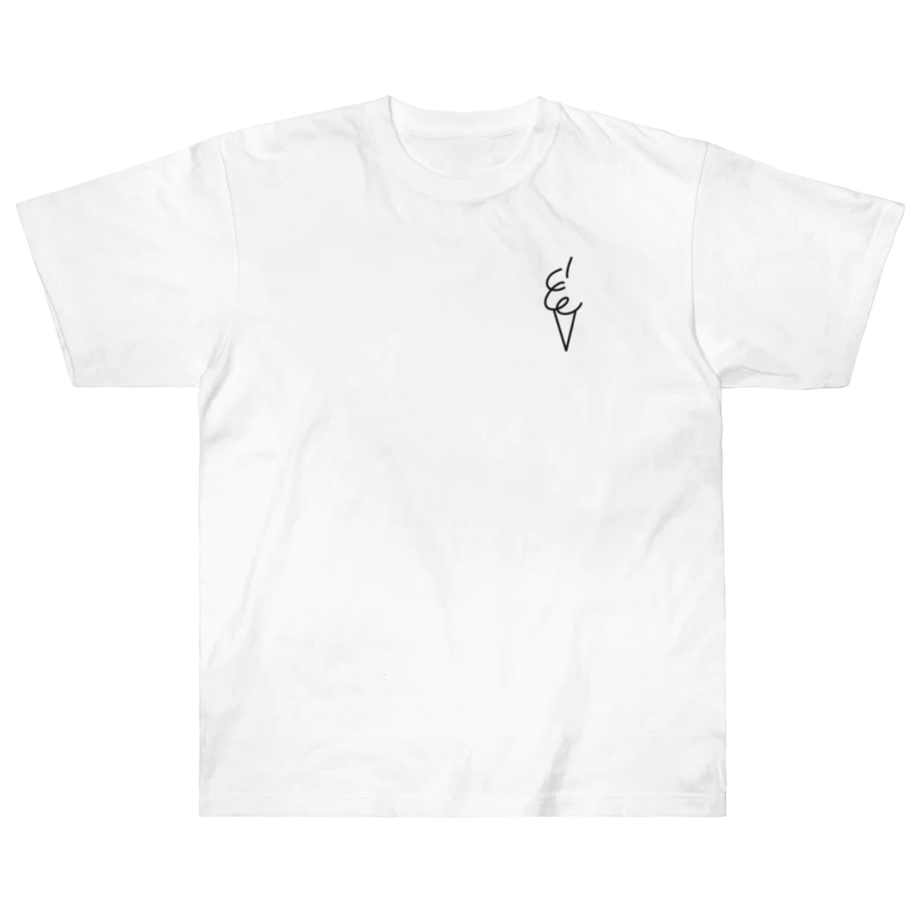 アイス部 オリジナルグッズのシンプルice（左胸） Heavyweight T-Shirt