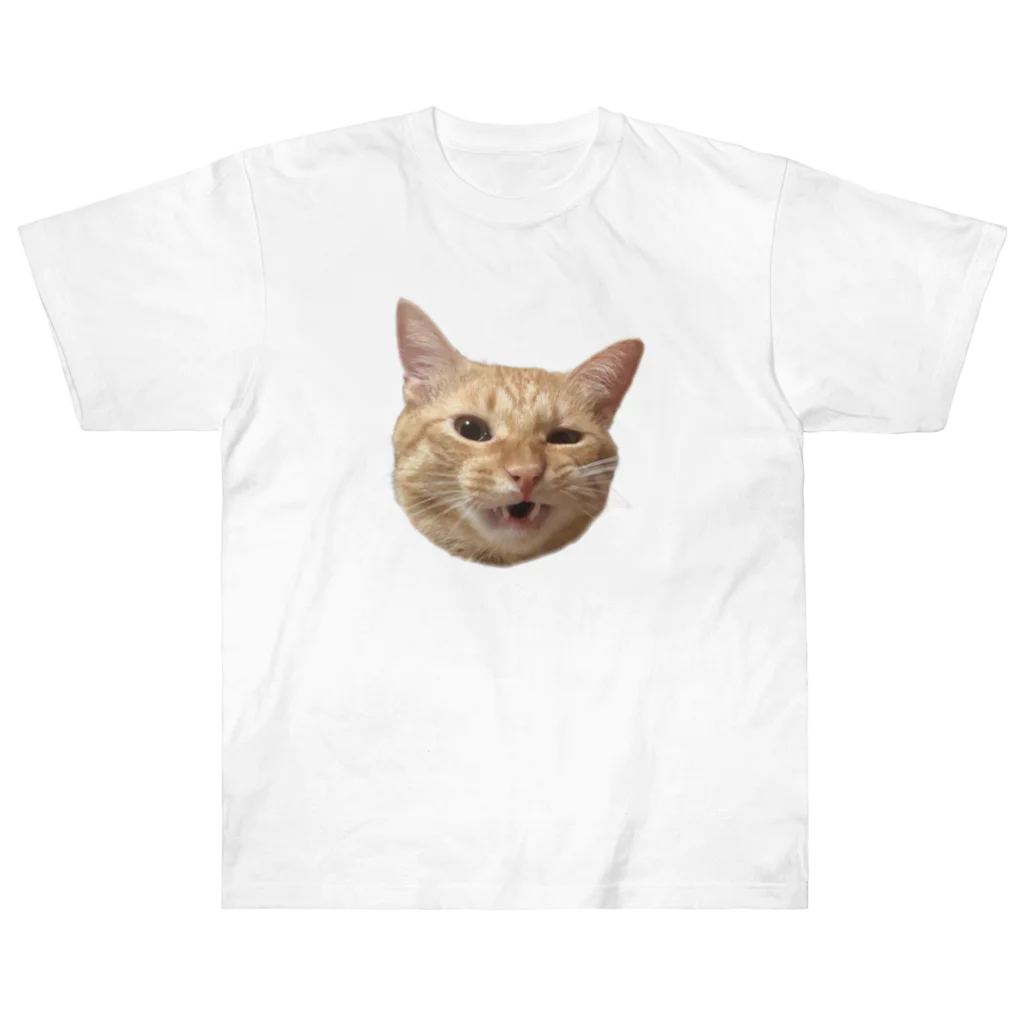 にゃんまにあのやんのか猫 ヘビーウェイトTシャツ