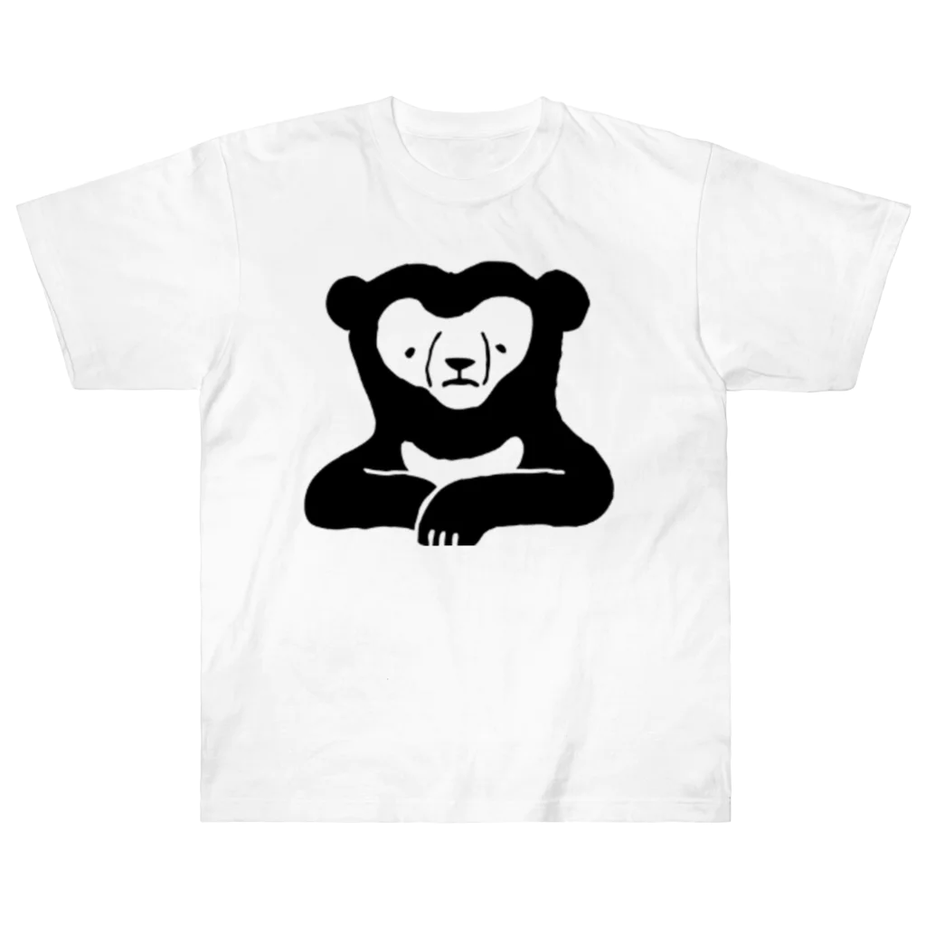 ナラティヴ・ラボ マーケットのくまざわくん（ブラックライン） Heavyweight T-Shirt