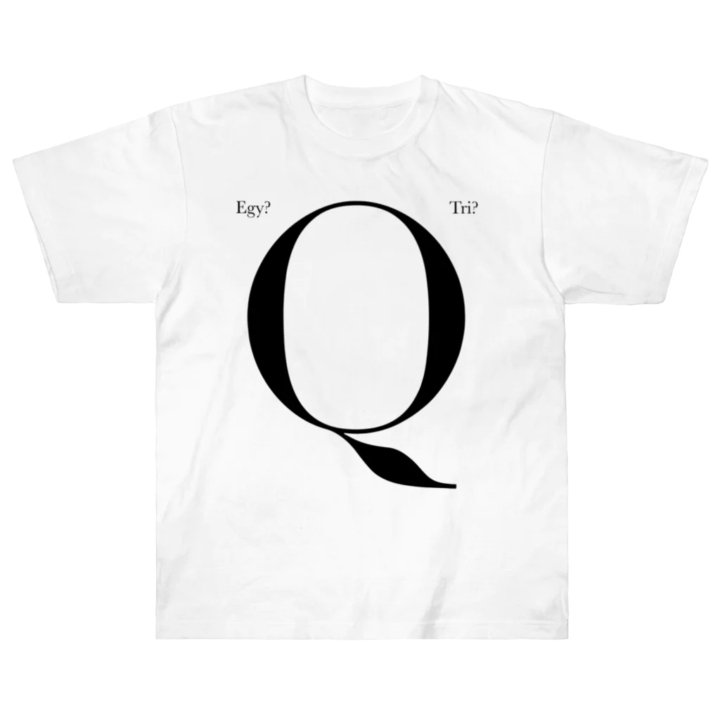 Egyptian TriangleのET "Q" BLK ヘビーウェイトTシャツ