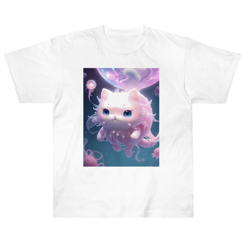 brand-new-cat-worldのjellyfishcat Heavyweight T-Shirt