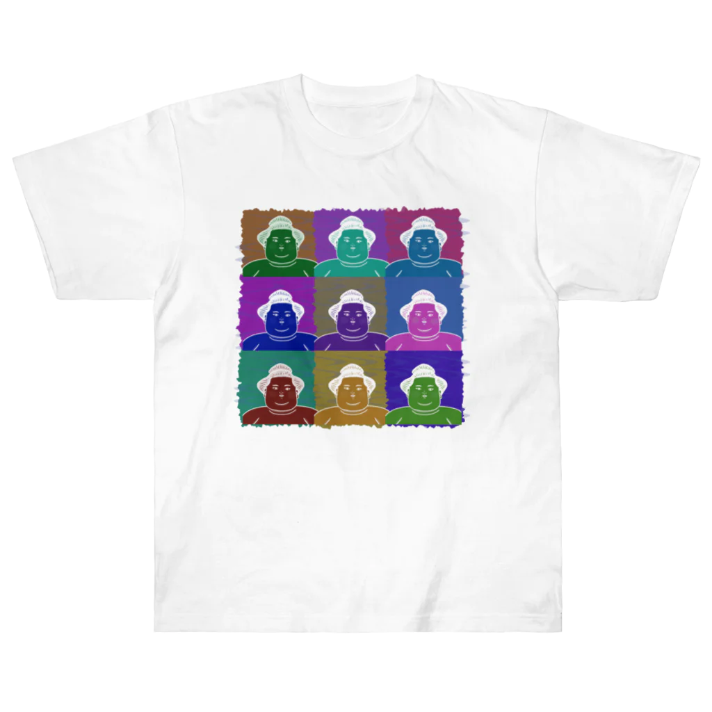 Heiwa_AriのSUMO WRESTLER (multicolor) ヘビーウェイトTシャツ